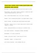 Texas Real Estate State Exam
