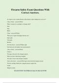 Firearm Safety Exam Questions With Correct Answers&period;