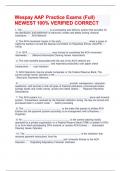 Wespay AAP Practice Exams &lpar;Full&rpar; NEWEST 100&percnt; VERIFIED CORRECT