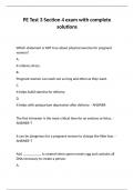 PE Test 3 Section 4 exam with complete solutions