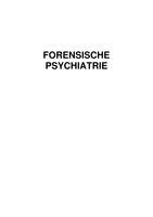 Forensische Psychiatrie 2016 - 2017