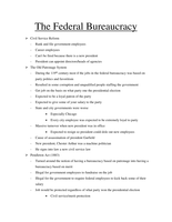 Federal Bureaucracy 