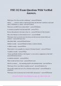 FSE 112 Exam Questions With Verified Answers&period;