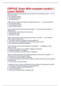 CIPP&sol;US  Exam With complete solution &vert; Latest 2024&sol;25
