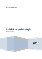 Politiek en politicologie samenvatting