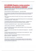 CCI ARDMS Registry review practice questions and answers &vert; Updated 