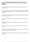CCA Exam Prep Questions And Answers Latest Update