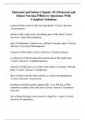 Maternal and Infant Chapter 18 &lpar;Maternal and Infant Nursing Pillitteri&rpar; Questions With Complete Solutions
