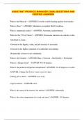 ASSISTANT PRODUCE MANAGER EXAM&semi; QUESTIONS AND VERIFIED ANSWERS