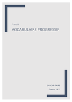 Vocabulaire Progressif SAVOIR-FAIRE