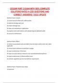 CESSWI PART 2 EXAM WITH 100&percnt; COMPLETE SOLUTIONS RATED A &lpar;220 QUESTIONS AND CORRECT ANSWERS&rpar; &vert; 2024 UPDATE