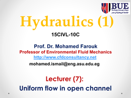 lec 6 for Hydraulics 1