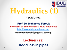 lec 2 for Hydraulics 1