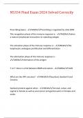 N5334 Final Exam 2024 Solved Correctly Prescribing basics - ANSWPrescribing is regulated by state BON THe recognition phase of the immune response is&colon; - ANSWwhen  a mature lymphocyte encounters its matching antigen