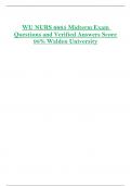 WU NURS 6665 Midterm Exam  Questions and Verified Answers Score  98&percnt; Walden University