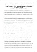 NUR 283 COMPREHENSIVE EXAM 1 STUDY GUIDE 2024&sol;CORRECT AND VERIFIED RESPONSES WITH EXPLANATIONS - GALEN COLLEGE OF NURSING