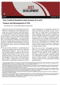 Four Cardinal Questions &lpar;and answers of a sort&rpar;   Toward Just Development in FCS