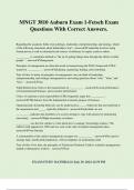 MNGT 3810 Auburn Exam 1-Fetsch Exam Questions With Correct Answers&period;