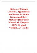Instructor's Manual for Biology of Humans Concepts&comma; Applications and Issues 5th Edition By Judith Goodenough&comma; Betty McGuire &lpar;All Chapters&comma; 100&percnt; Original Verified&comma; A&plus; Grade&rpar;