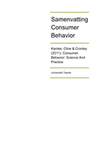 Samenvatting Essentials in Marketing Communication and Consumer Behaviour