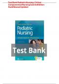 Test Bank Pediatric Nursing&colon; Critical Components of Nursing Care 3rd Edition Rudd Newest Updated
