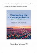 Counseling the Culturally Diverse&colon; Theory and Practice&comma; 9th Edition &ndash; Derald Wing Sue&comma; David Sue&comma; Helen A&period; Neville & Laura Smith &ndash; Complete Solution Manual &lpar;Chapters 1&ndash;24&rpar;