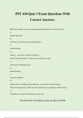 PSY 410 Quiz 3 Exam Questions With Correct Answers&period;