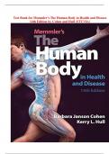 Test Bank for Memmler's The Human Body in Health and Disease 14th Edition by Cohen and Hull &lpar;STUVIA&rpar;