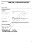 Chapter 1 Notes&lowbar; The Legal Environment of Business &lowbar; 100- SURE ANSWERS&period;pdf