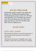 ACC 291 - Week 1 - Complete &colon; 