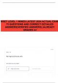 WSET LEVEL 1 WINES LATEST 2024 ACTUAL EXAM 75 QUESTIONS AND CORRECT DETAILED ANSWERS&lpar;VERIFIED ANSWERS&rpar; &vert;ALREADY GRADED A&plus;