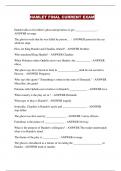 HAMLET FINAL CURRENT EXAM