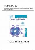Test Bank - for Introductory Mental Health Nursing Fifth&comma; North American Edition by Cynthia Kincheloe&comma; All Chapters &vert; Complete Guide A&plus;