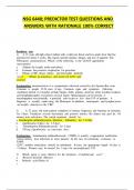 NSG 6440&semi; PREDICTOR TEST QUESTIONS AND ANSWERS WITH RATIONALE 100&percnt; CORRECT&period;