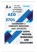 AED3701 Assignment 3 &lpar;COMPLETE ANSWERS&rpar; 2024 &lpar;738471&rpar; - DUE 20 August 2024