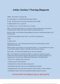 Ackley Section 1 Nursing Diagnosis