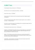 CJBAT Test Questions and Answers 100&percnt; Verified