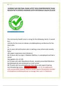 NUR280&sol; NUR 280 FINAL EXAM LATEST 2024 COMPREHENSIVE EXAM  REVIEW WITH VERIFIED ANSWERS WITH RATIONALES GALEN COLLEGE 