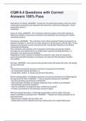 CQM 6&period;4 Questions with Correct Answers 100&percnt; PassCQM 6&period;4 Question