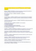 Nursing School  Entrance Exam 307 Questions With Verified Answers 2024
