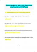 Knopman Marks SIE Exam Questions  and Answers 100&percnt; Pass
