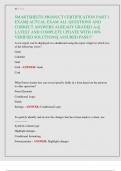 SMARTSHEETS PRODUCT CERTIFICATION PART 1  EXAM&vert;&vert; ACTUAL EXAM ALL QUESTIONS AND  CORRECT ANSWERS ALREADY GRADED A&plus;&vert;&vert;  LATEST AND COMPLETE UPDATE WITH 100&percnt;  VERIFIED SOLUTIONS&vert;&vert; ASSURED PASS&excl;&excl;&excl;
