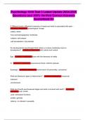 Psychology 1010 Test 3 Latest Update 2024-2025 Questions and 100&percnt; Verified Correct Answers Guaranteed A&plus;