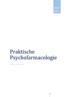 Samenvatting Praktische Psychofarmacologie