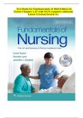 Fundamentals of Nursing 10th Edition by Taylor Chapter 1-47 with NGN complete solutions TEST BANK