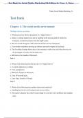 Test Bank for Social Media Marketing&comma; 5th Edition by Tracy L&period; Tuten