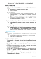 Samenvatting Levenslooppsychologie 