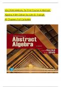 Solution Manual for First Course in Abstract Algebra A&comma; 8th Edition by John B&period; Fraleigh&comma; Verified Chapters 1 - 56&comma; Complete Newest Version
