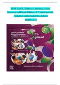 TEST BANK For Critical Thinking&comma; Clinical Reasoning&comma; and Clinical Judgment A Practical Approach 7th Edition by Rosalinda Alfaro-LeFevre&comma; Verified Chapters 1 - 7&comma; Complete Newest Version