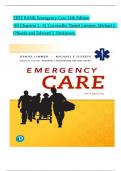 TEST BANK For Emergency Care&comma; 14th Edition by Daniel Limmer&comma; Michael F&period; O'Keefe&comma; Verified Chapters 1 - 41&comma; Complete Newest Version